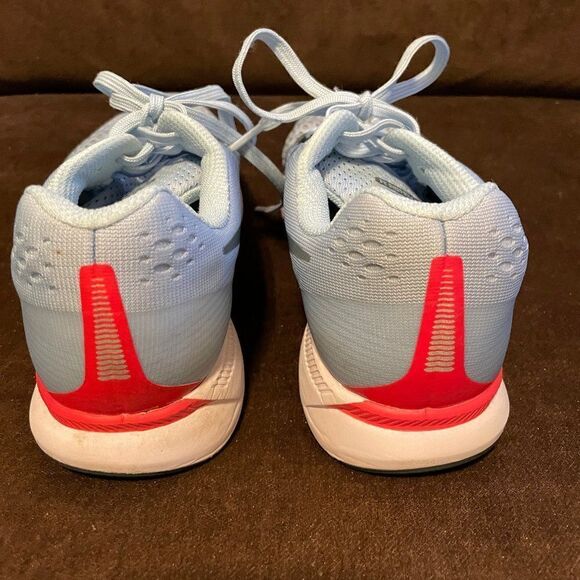XLNT NIKE Air Zoom Pegasus 34 Ice Blue Crimson Womens 7 US 38 EUR running shoes - Picture 7 of 11